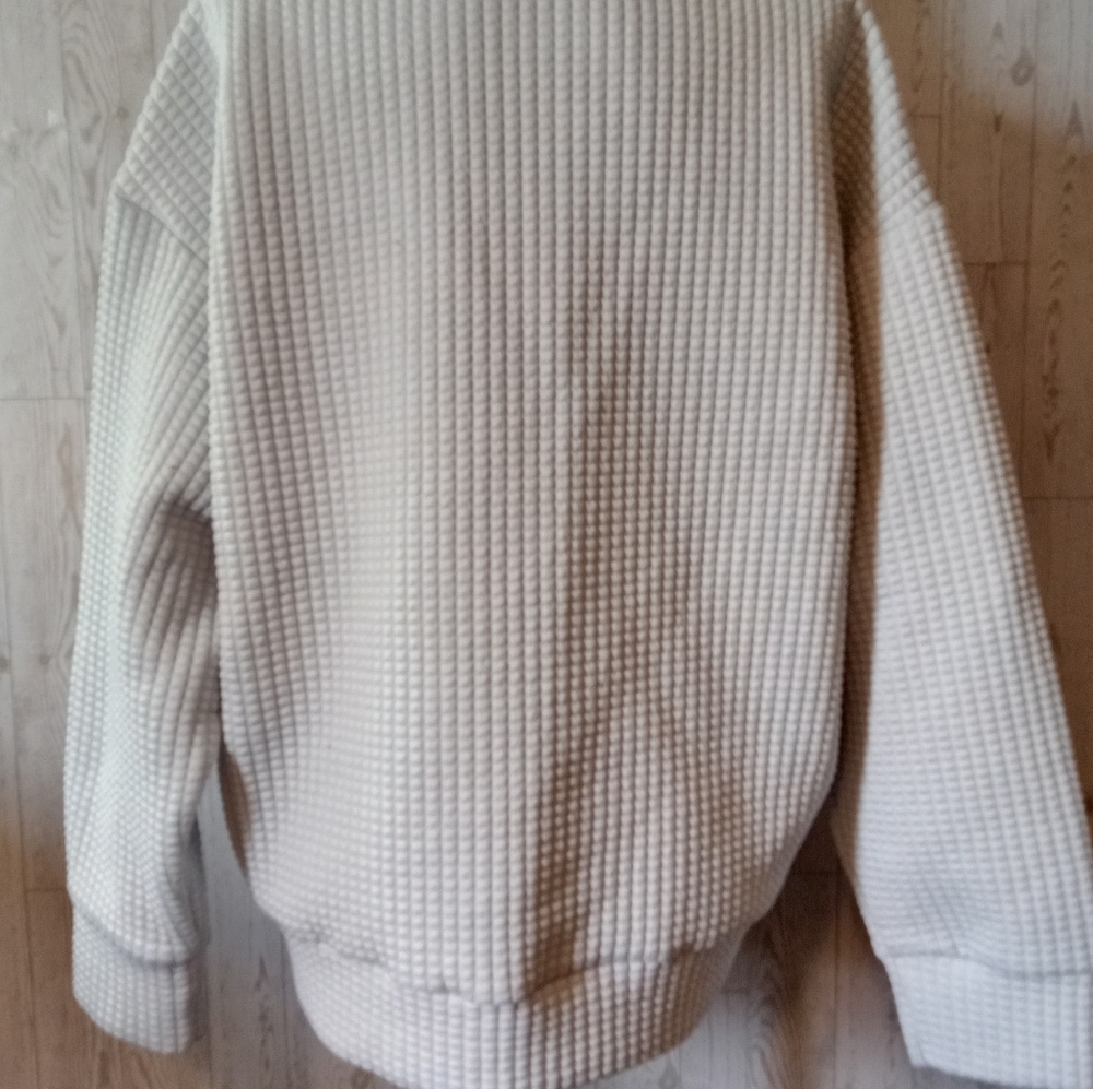 Dazy Cozy Textured Gray Sweatshirt Women's Size XL - Picture 3 of 8